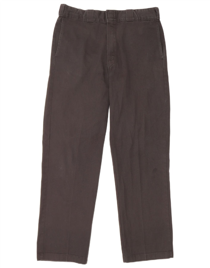 Męskie proste spodnie chino Dickies W34 L32 Czarny poliester