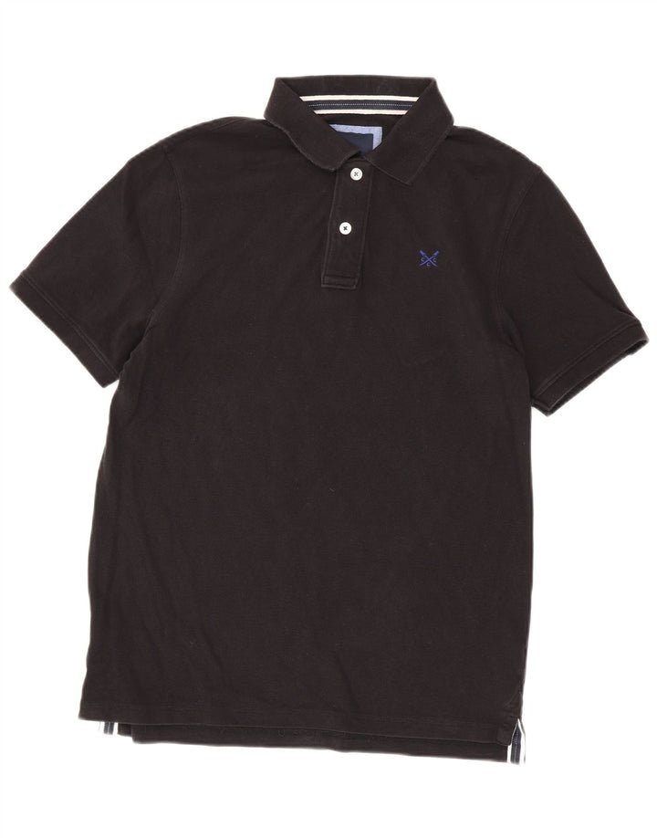 Męska koszulka polo Crew Clothing Średnia czarna bawełna