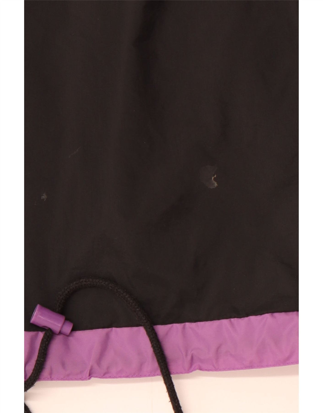 Męska kurtka Anorak z kapturem RODEO UK 36, mały czarny nylon z blokami kolorów