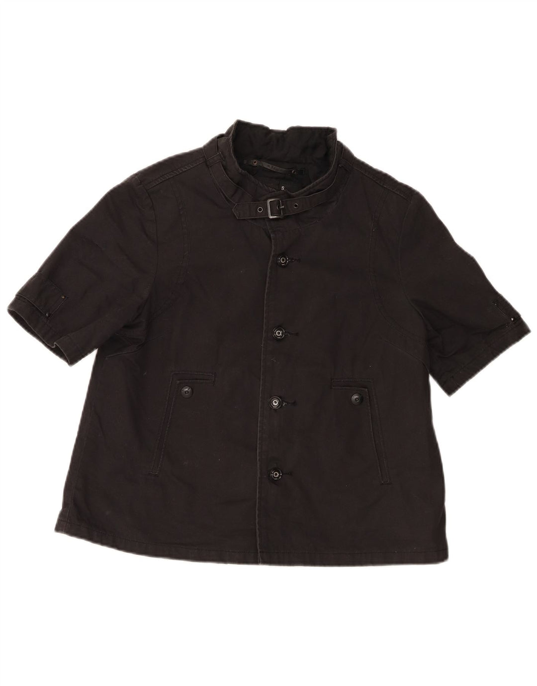 Damska kurtka bomberka z krótkim rękawem G-Star UK 10, mała, czarna bawełna