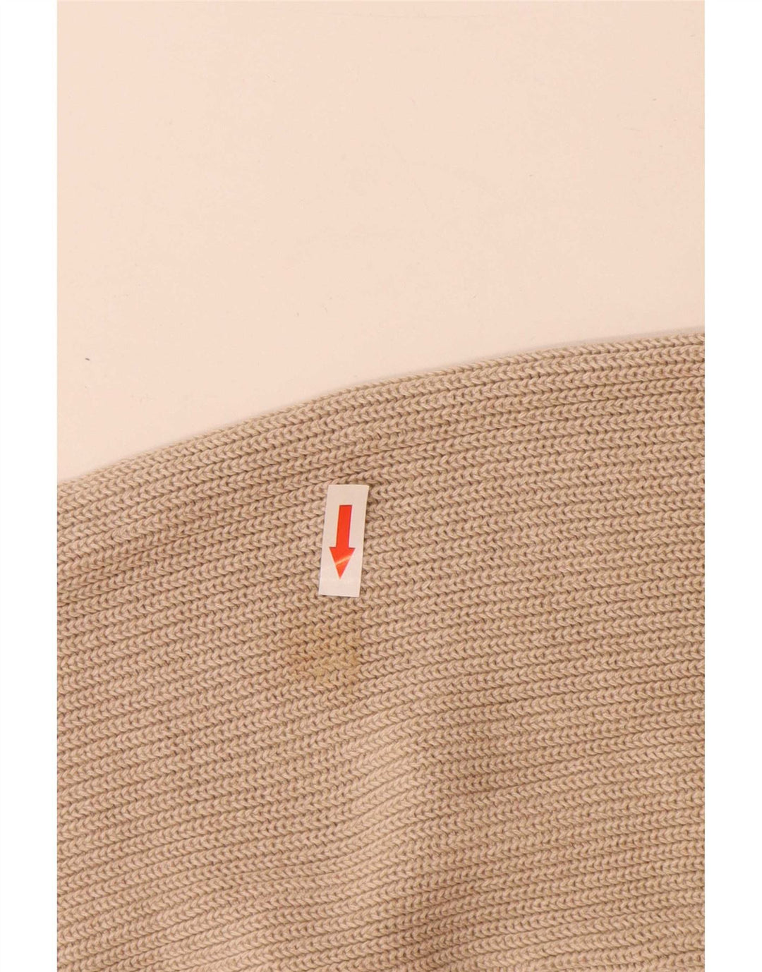Marks & Spencer Męski sweter polo Blue Harbor, duży, beżowy