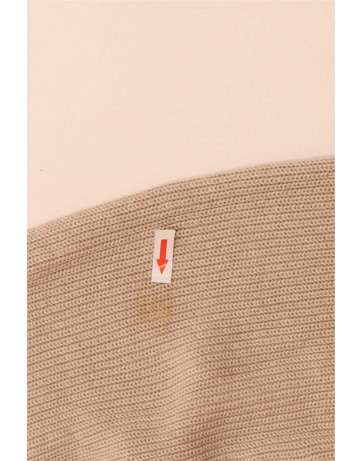 Marks & Spencer Męski sweter polo Blue Harbor, duży, beżowy