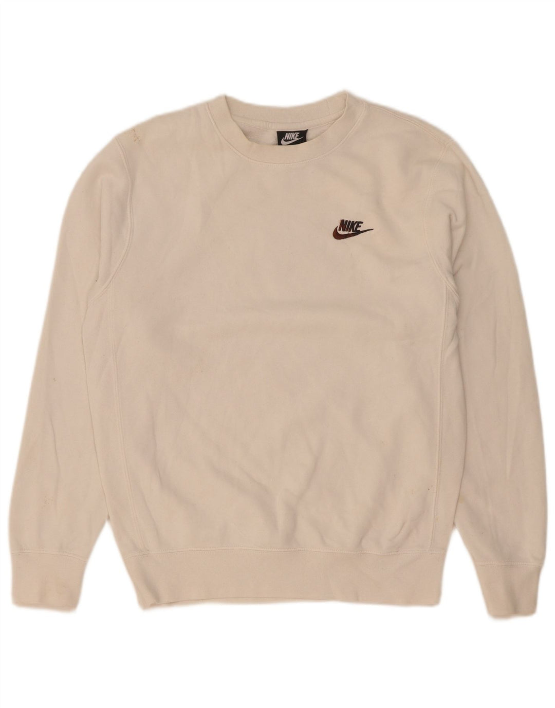 Męska bluza Nike o luźnym kroju, sweter XS, biała bawełna