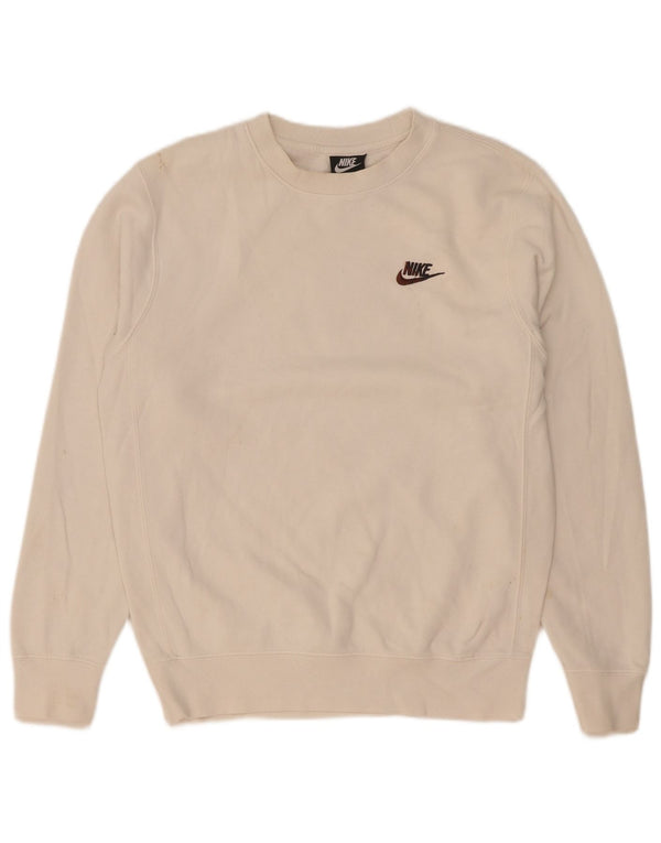 Męska bluza Nike o luźnym kroju, sweter XS, biała bawełna