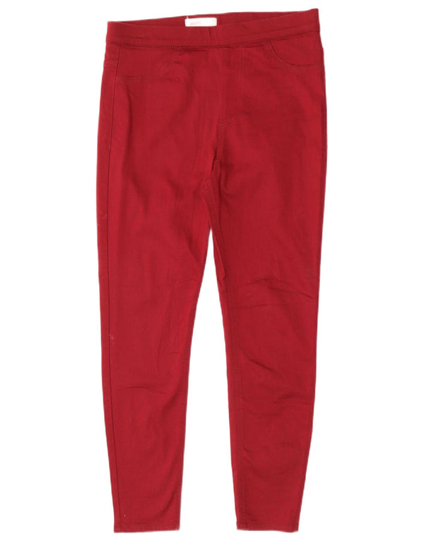 Marks & Spencer Damskie jeansy Jegging UK 12 Medium W28 L26 Bordowa bawełna