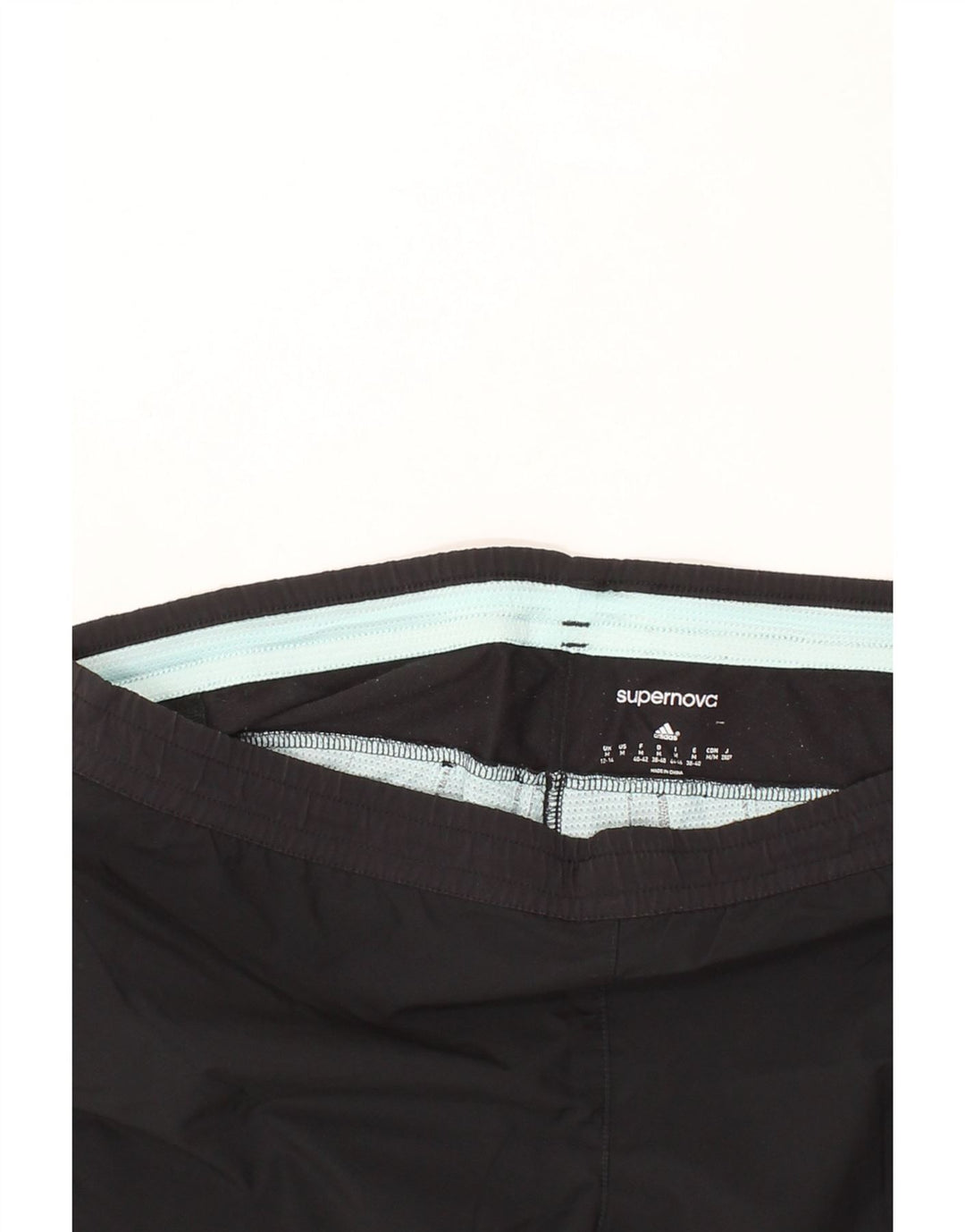 ADIDAS Womens Supernova Graphic Tracksuit Trousers UK 12/14 Medium Black Vintage Adidas and Second-Hand Adidas from Messina Hembry 