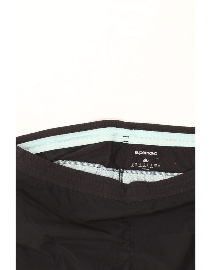 ADIDAS Womens Supernova Graphic Tracksuit Trousers UK 12/14 Medium Black Vintage Adidas and Second-Hand Adidas from Messina Hembry 
