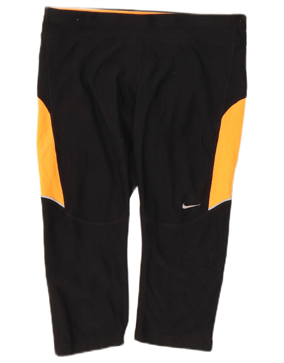 Damskie legginsy NIKE Dri Fit Capri UK 14, średni czarny, blok kolorów