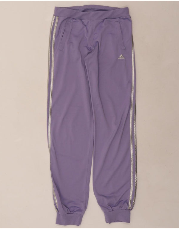 Damskie spodnie dresowe Adidas Joggers UK 18 XL Fioletowy poliester