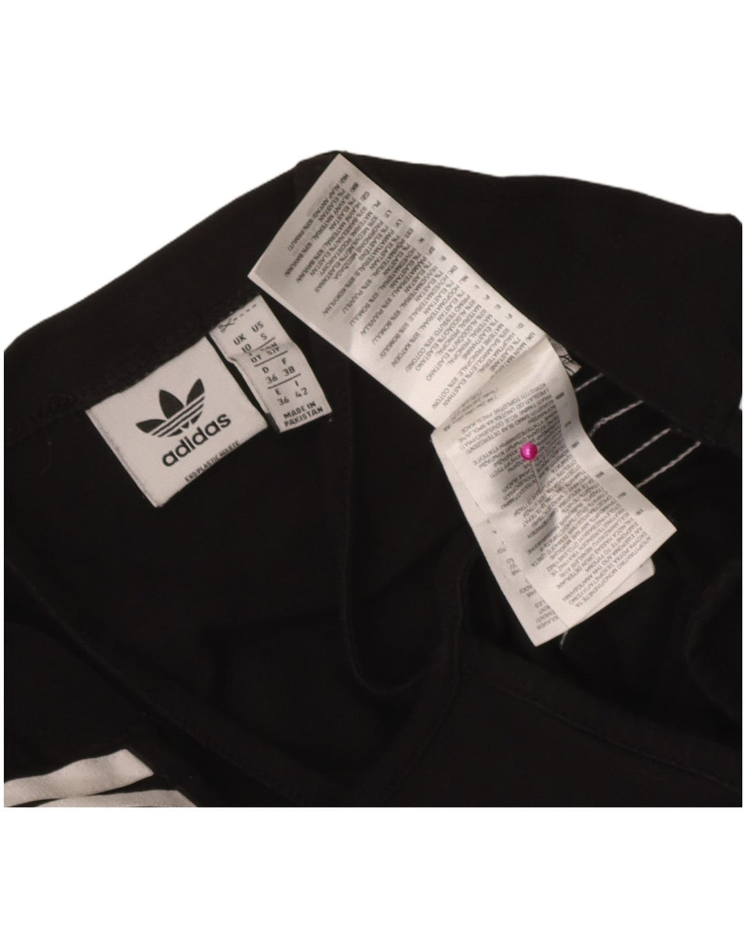 Adidas Damski Crop Halter Top UK 10 Mały Czarny Bawełniany