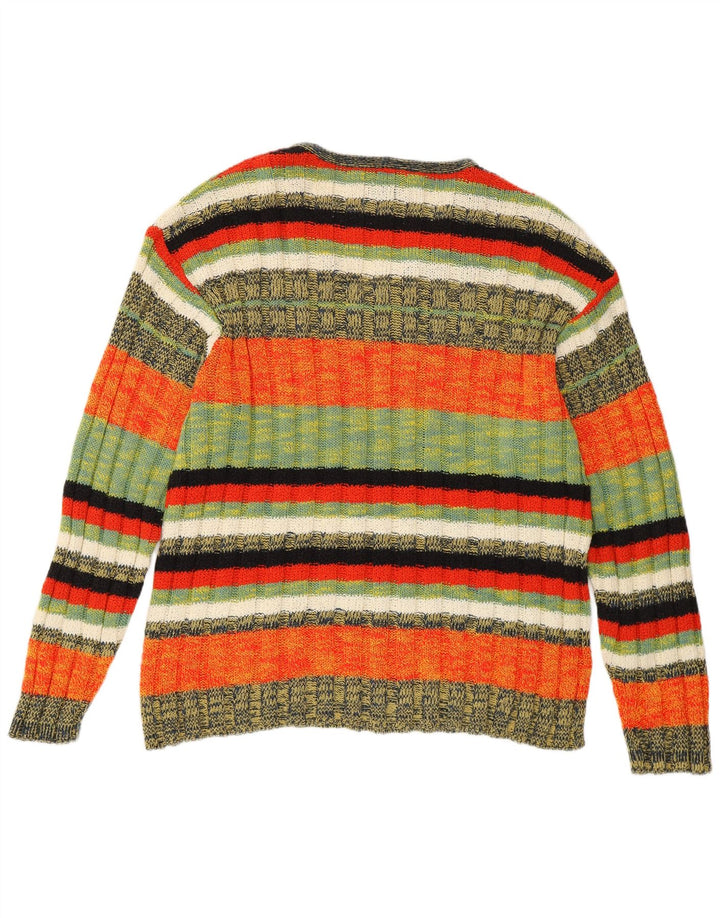 Męski sweter Foxhound z dekoltem w kształcie litery V, XL, wielokolorowe, bawełniane paski