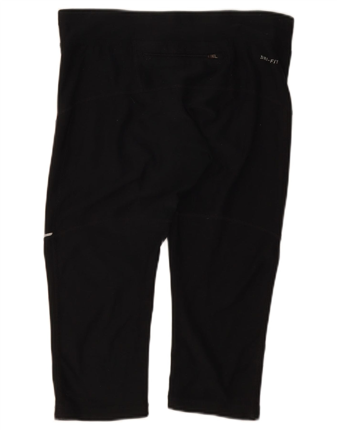 Damskie legginsy Nike Dri Fit Capri UK 10, małe, czarne, poliestrowe