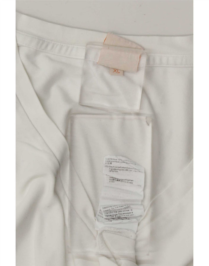 T-shirt męski Hugo Boss, top XL, biała bawełna