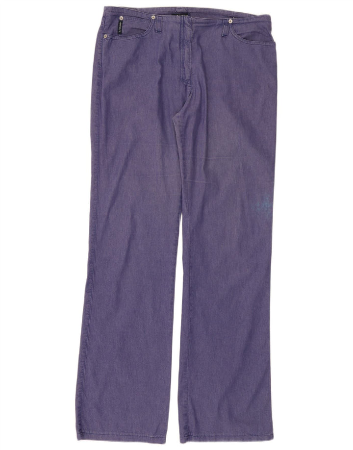 Damskie jeansy Bootcut Armani W32 L33 fioletowe