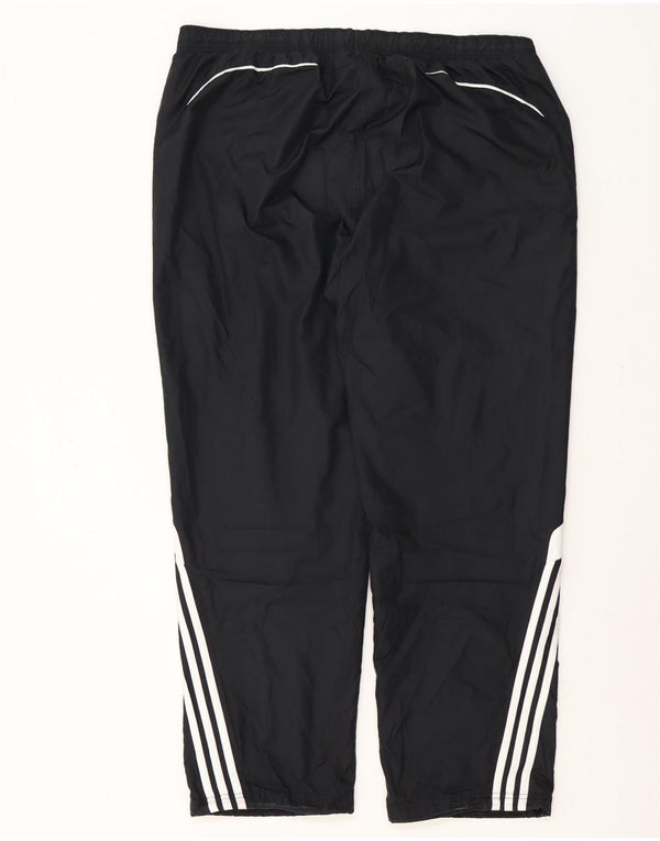 Męskie spodnie dresowe Adidas 2XL Czarny poliester z blokami kolorów