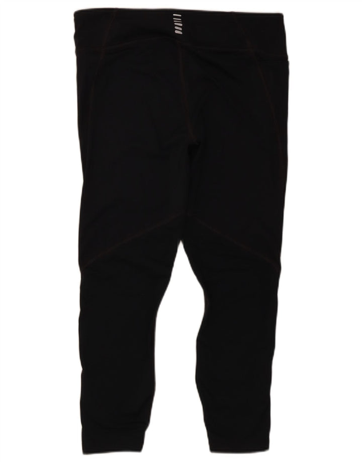 Damskie legginsy kompresyjne Under Armour Capri UK 16, duże, czarne, poliestrowe
