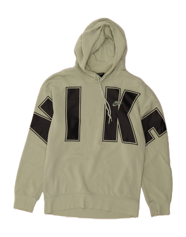 NIKE Mens Graphic Hoodie Jumper Small Green Cotton Vintage Nike and Second-Hand Nike from Messina Hembry 