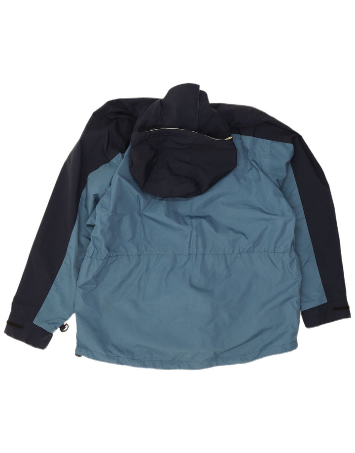 Męska kurtka z kapturem Nautica UK 38, poliester w kolorze średnioniebieskim