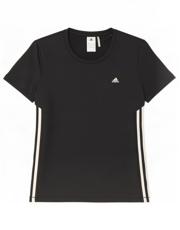 Damska koszulka Adidas Climalite Top UK 12/14 Średni czarny poliester