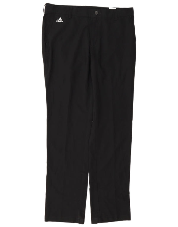 Adidas Męskie Climalite Straight Chino Spodnie W34 L34 Czarny Poliester