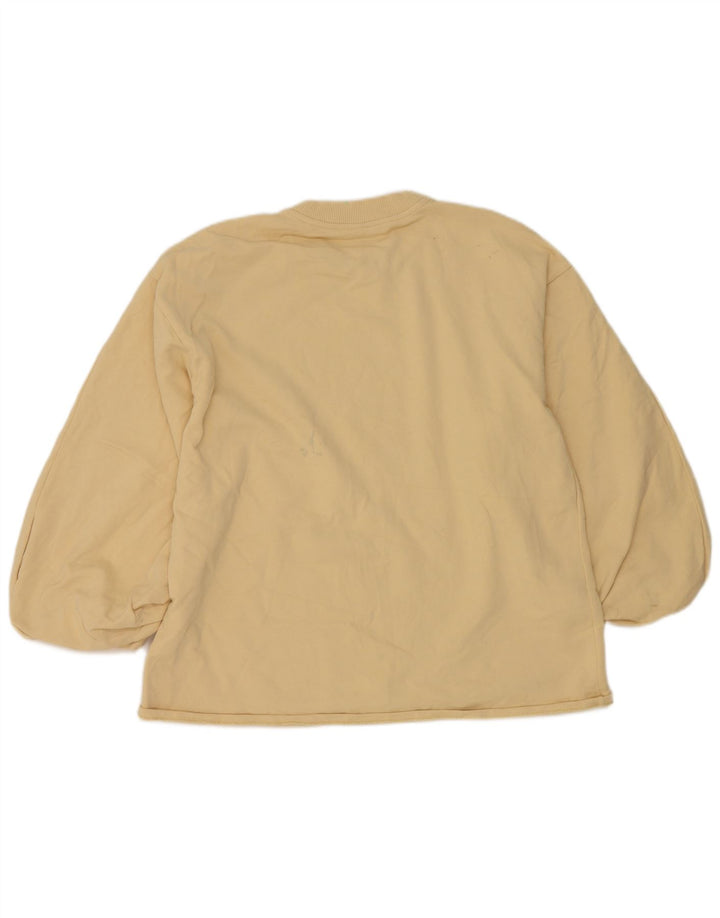 Bluza damska Zara Sweter UK 14 Średnia żółta bawełna