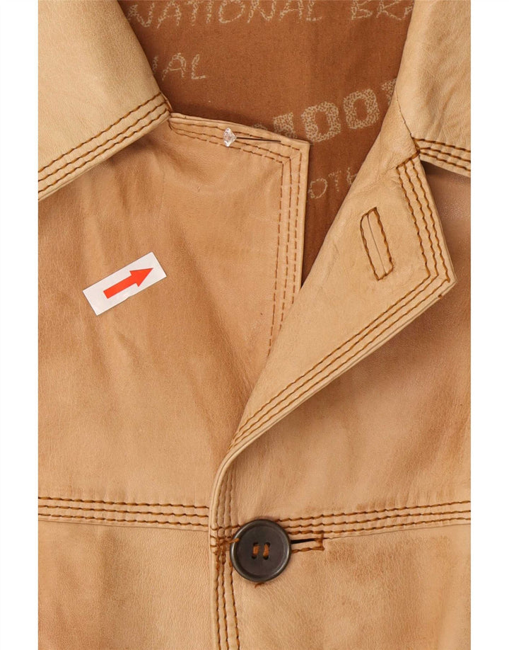 David Moore Męska kurtka skórzana UK 42 XL Brown Classic