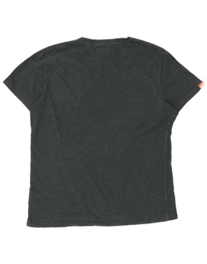 SUPERDRY Męski T-shirt Top 2XL Zielona bawełna