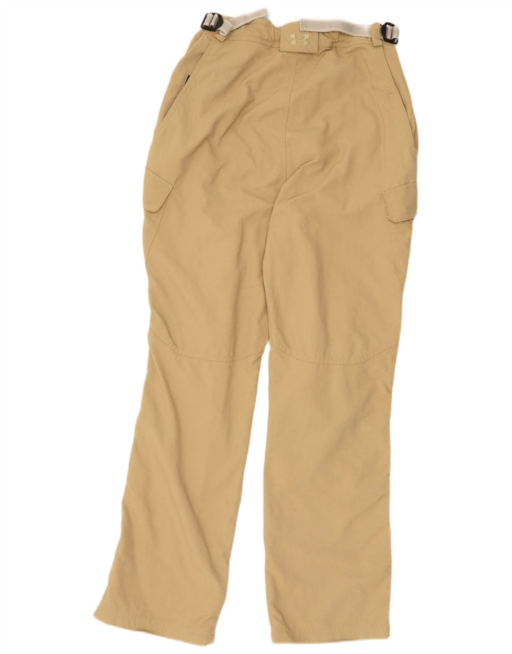 Spodnie damskie Under Armour Straight Cargo W24 L30 Beżowy nylon