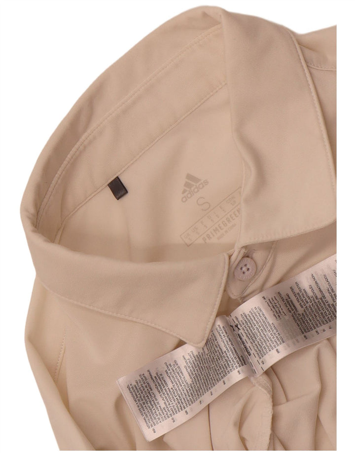 Męska koszulka polo Adidas Primegreen, mała, biała, z poliestru