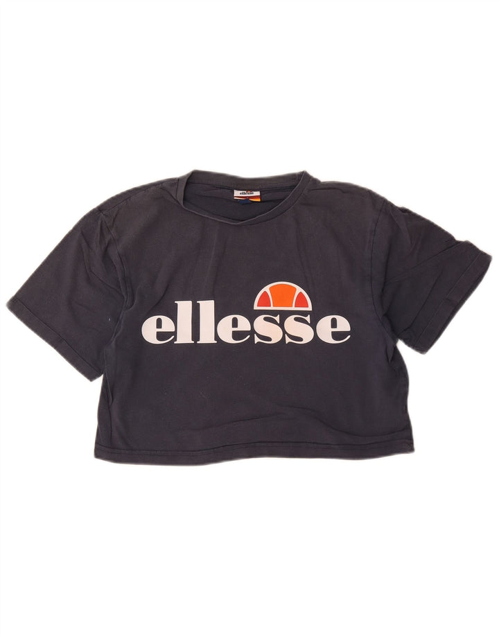 Damska koszulka Ellesse Crop Graphic Top UK 8 Small Grey