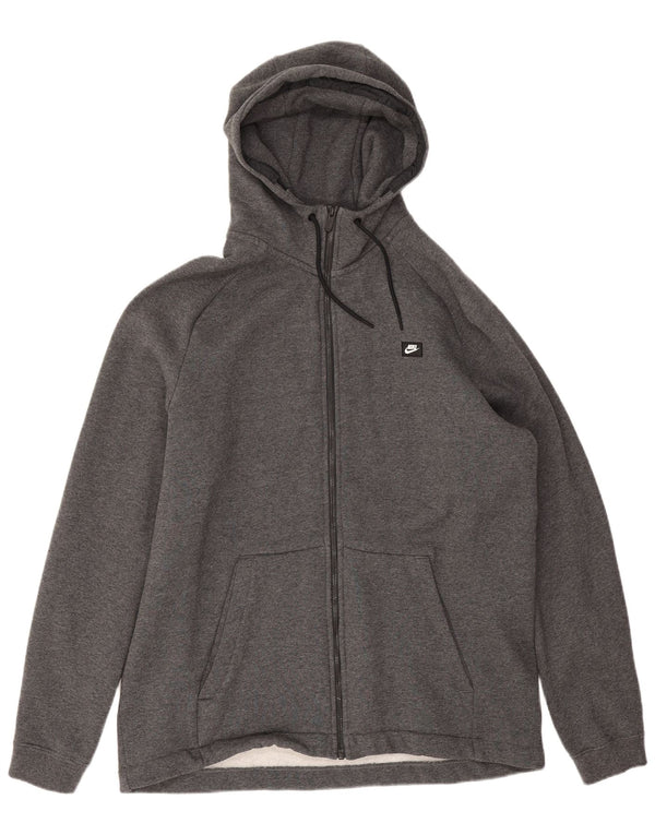 Męski sweter z kapturem i zamkiem Nike 2XL w kolorze szarym