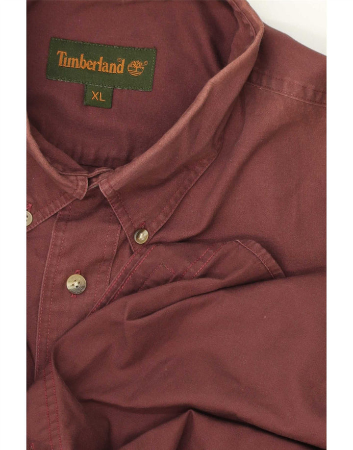 Koszula męska Timberland XL, bordowa