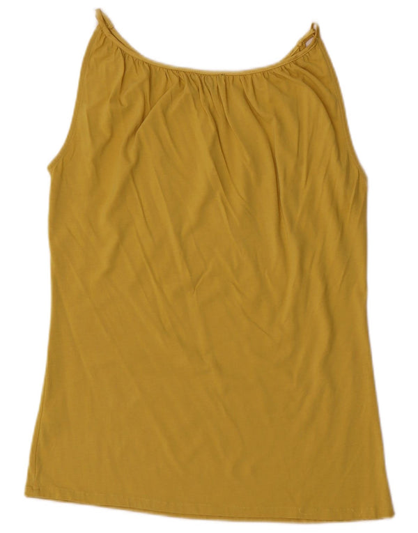 Damski top na ramiączkach Massimo Dutti UK 14, średni żółty Lyocell
