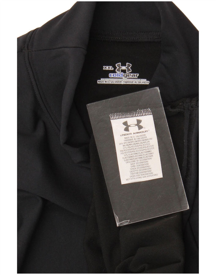 Męski top męski Under Armour Cold Gear z długim rękawem 2XL, czarny nylon