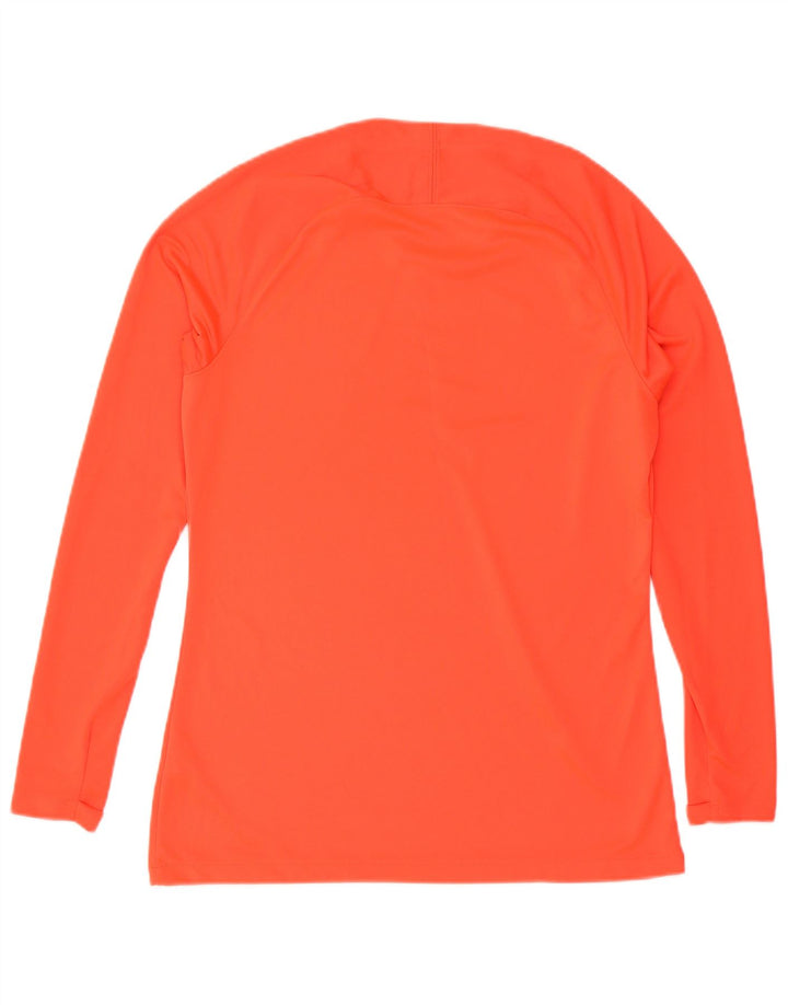Męska koszulka Nike Dri Fit z długim rękawem, duża, pomarańczowa