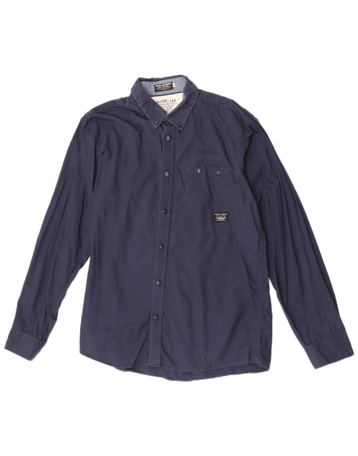 Koszula męska Jack & Jones XL, bawełniana, granatowa