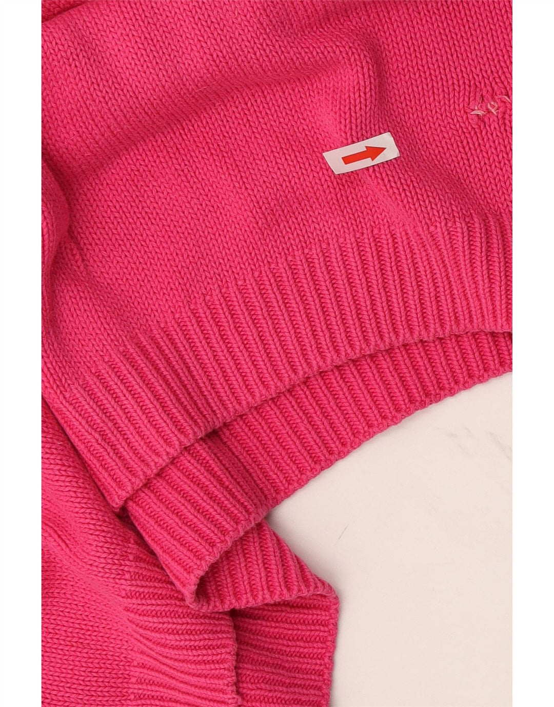 Marks & Spencer Damski sweter oversize z okrągłym dekoltem, UK 16, duży różowy