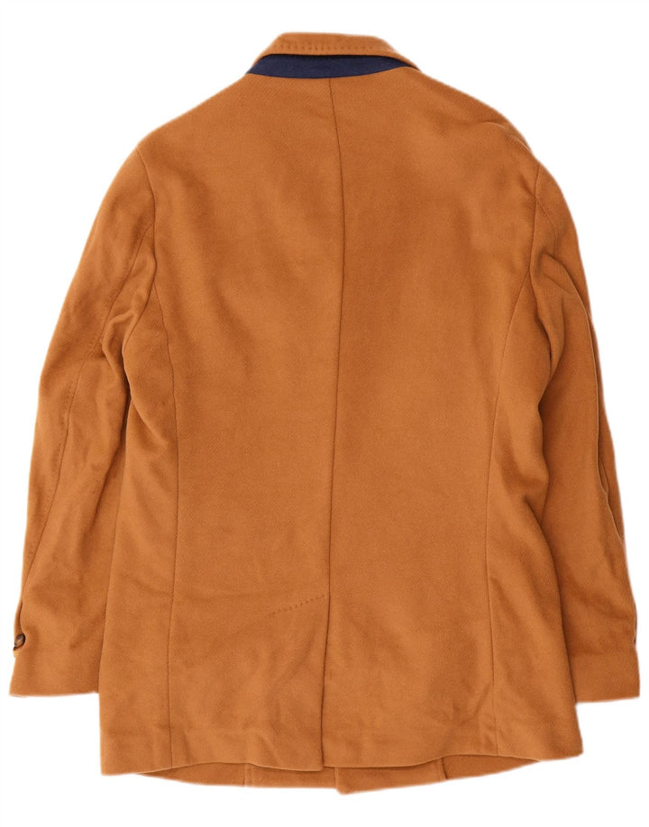 Płaszcz męski Massimo Dutti zapinany na 3 guziki EU 48 Średni beż wełniany