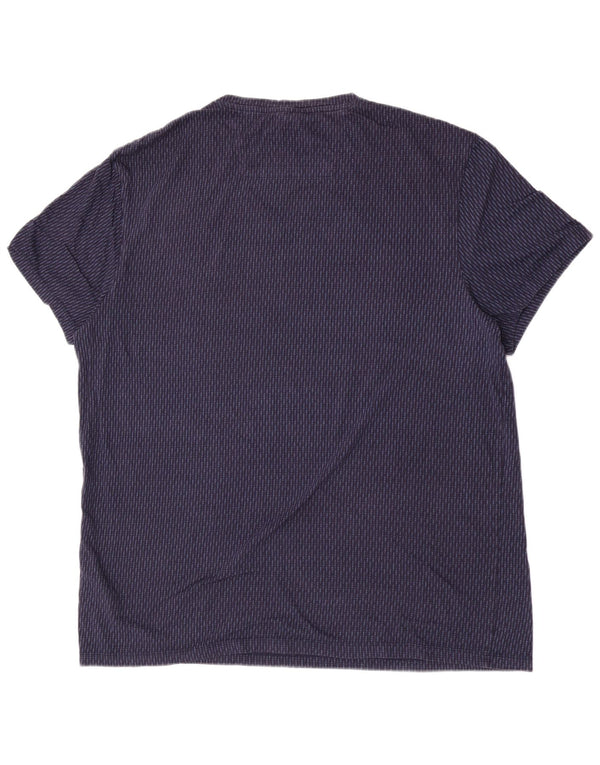 T-shirt męski Calvin Klein Top XL, bawełniany w granatowe paski