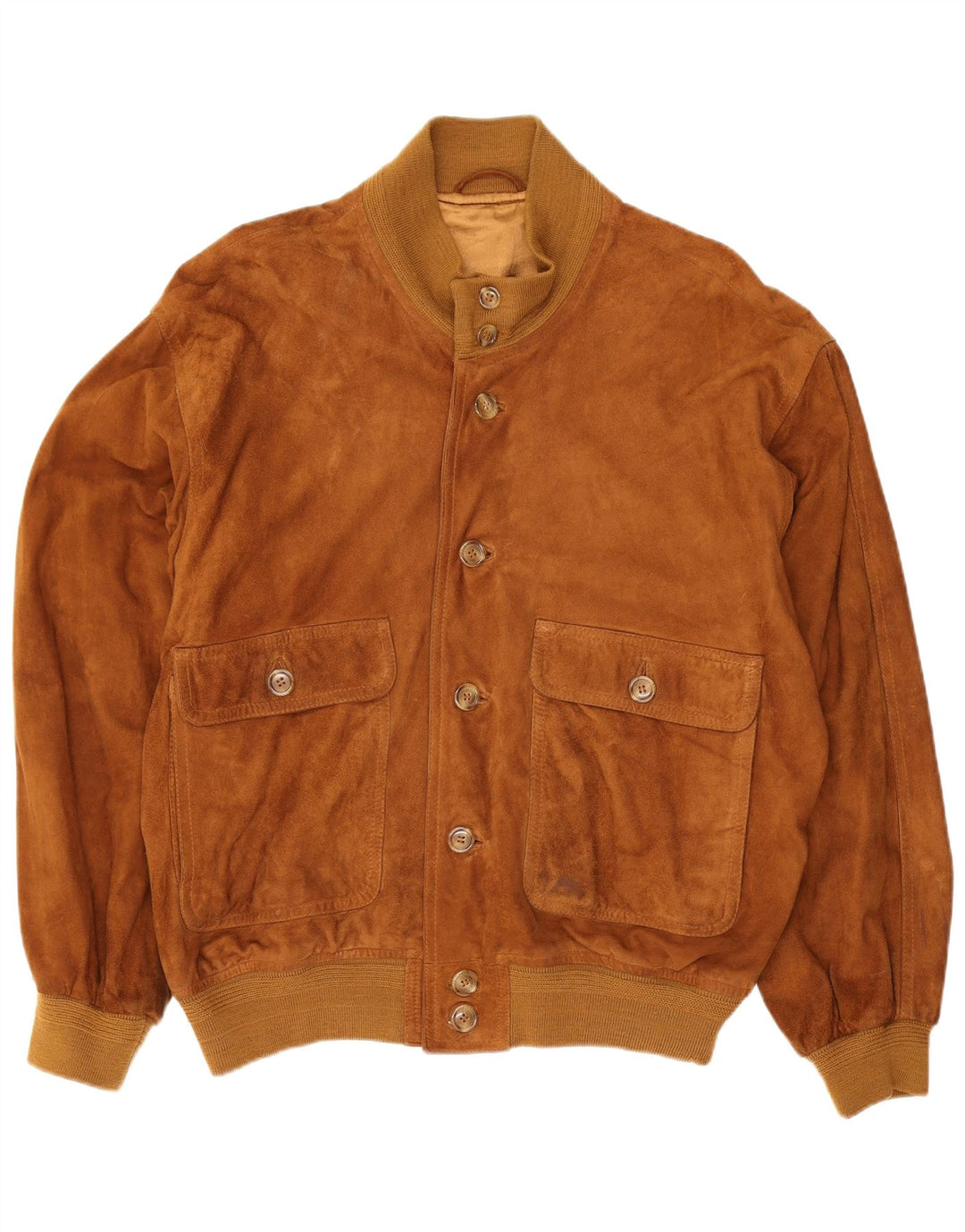 Vintage męska zamszowa kurtka bomber IT 48 średni beż