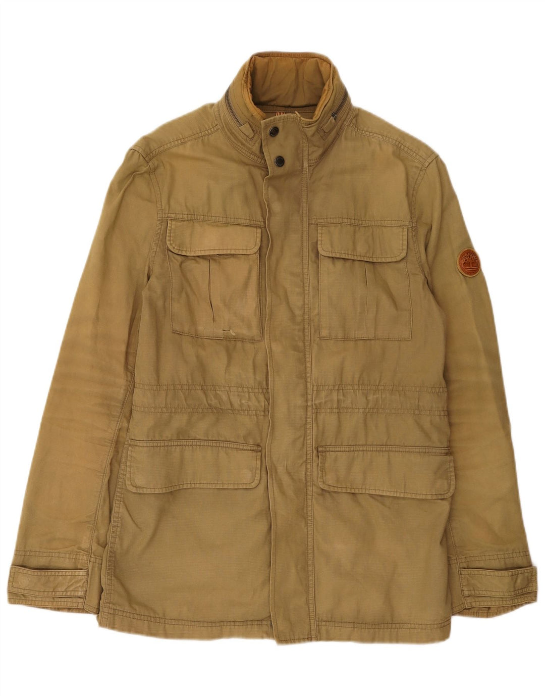 Męska kurtka z kapturem Timberland UK 36, mała, bawełniana khaki
