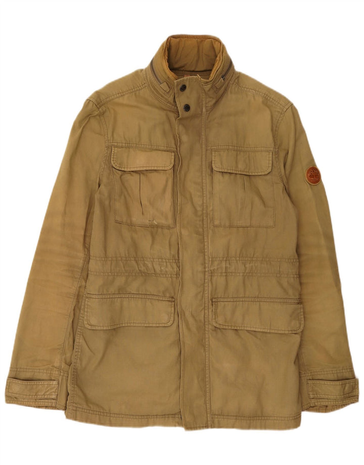 Męska kurtka z kapturem Timberland UK 36, mała, bawełniana khaki