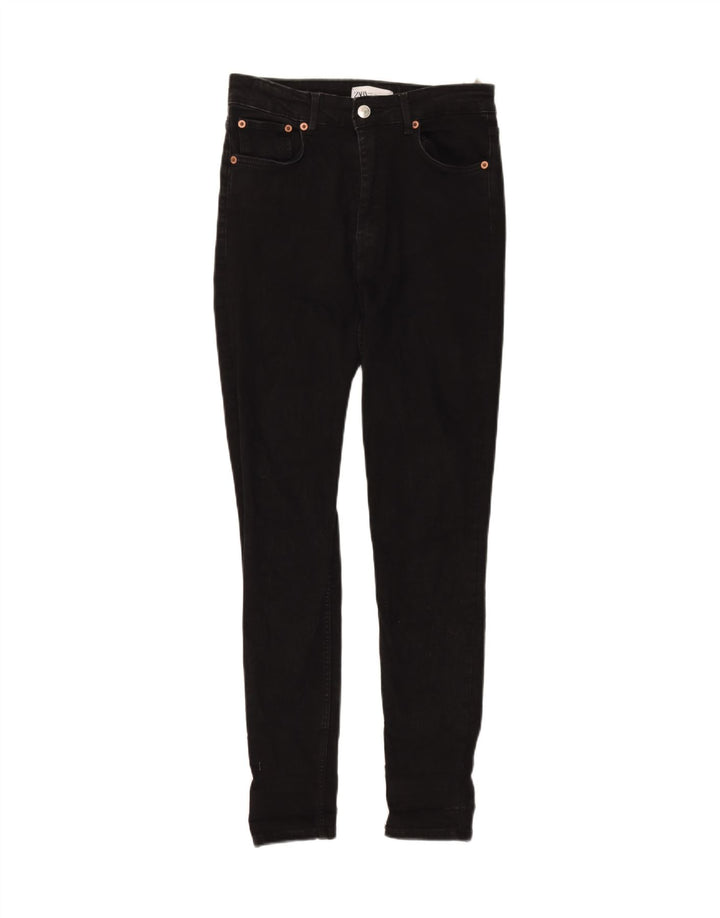 ZARA Womens Skinny Jeans Medium W28 L28 Black Cotton Vintage Zara and Second-Hand Zara from Messina Hembry 