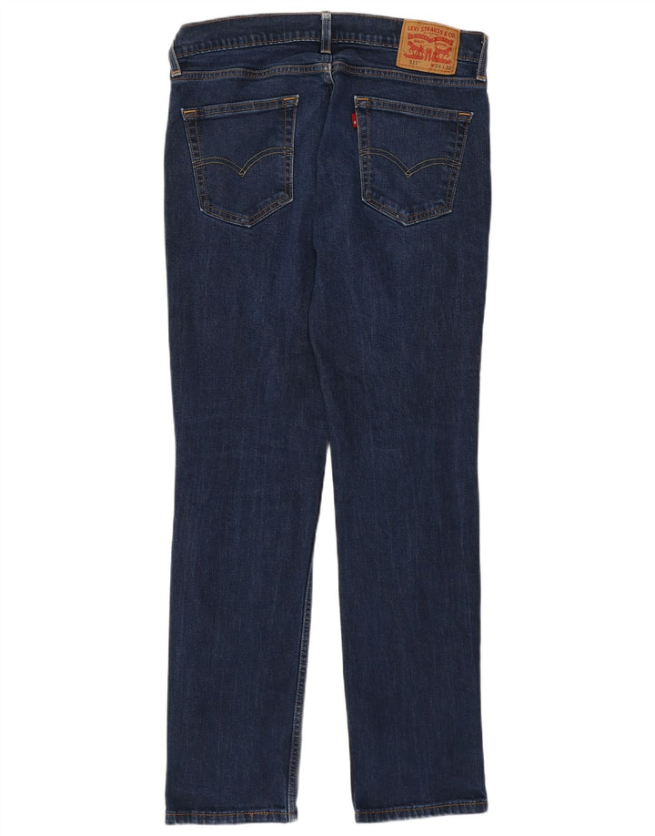 Męskie jeansy Levi's 511 Slim W34 L32 Granatowa bawełna