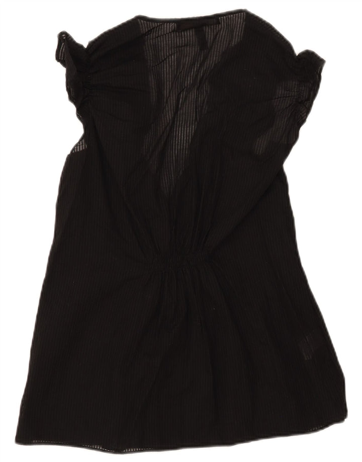 Bluzka damska BCBGMAXAZRIA Top UK 12, średnia, czarna bawełna w paski