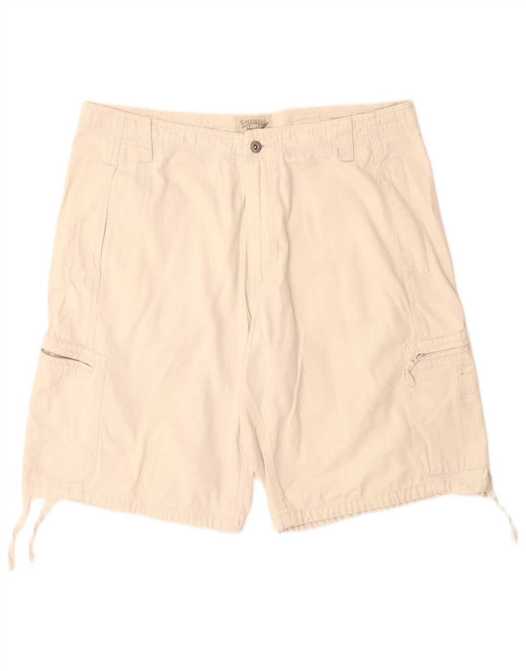 Męskie spodenki cargo w stylu vintage IT 44 XS W34 Biała bawełna
