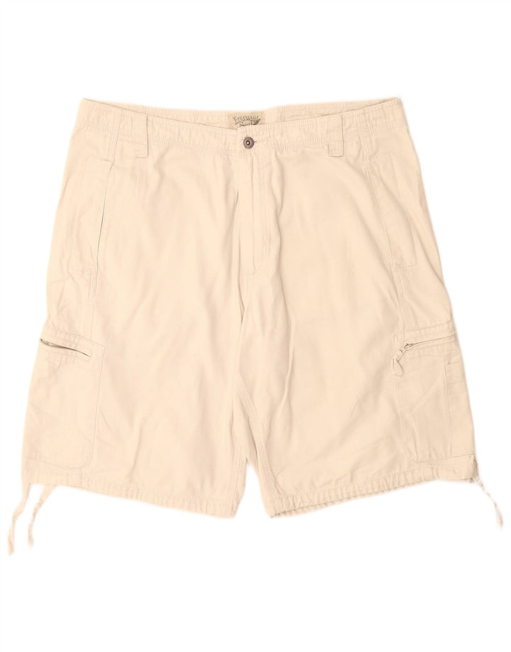 Męskie spodenki cargo w stylu vintage IT 44 XS W34 Biała bawełna