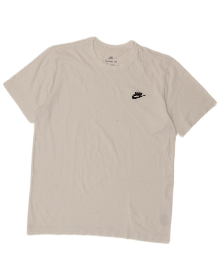 T-shirt męski NIKE Top, średni, biały, bawełniany