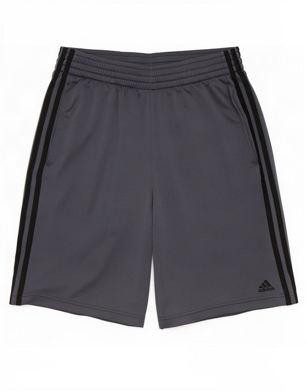 Męskie spodenki sportowe Adidas, małe, szare, z poliestru
