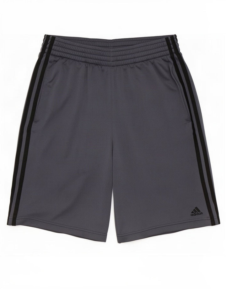 Męskie spodenki sportowe Adidas, małe, szare, z poliestru